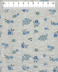 14 White with blue flowers