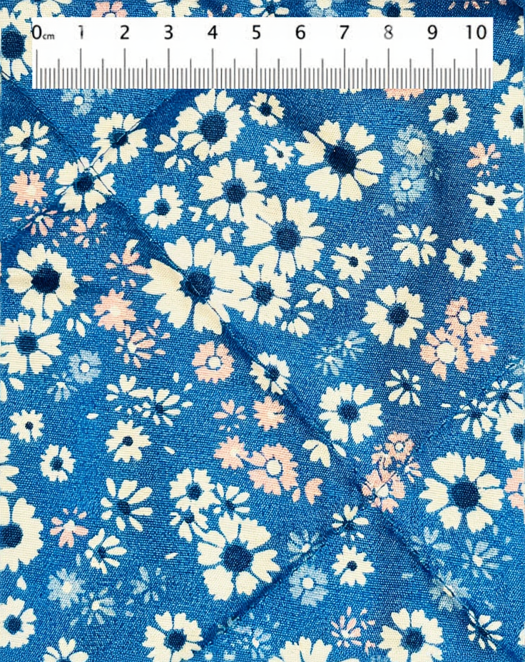 23 Blå med småblommor