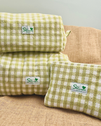 Necessär Green Gingham