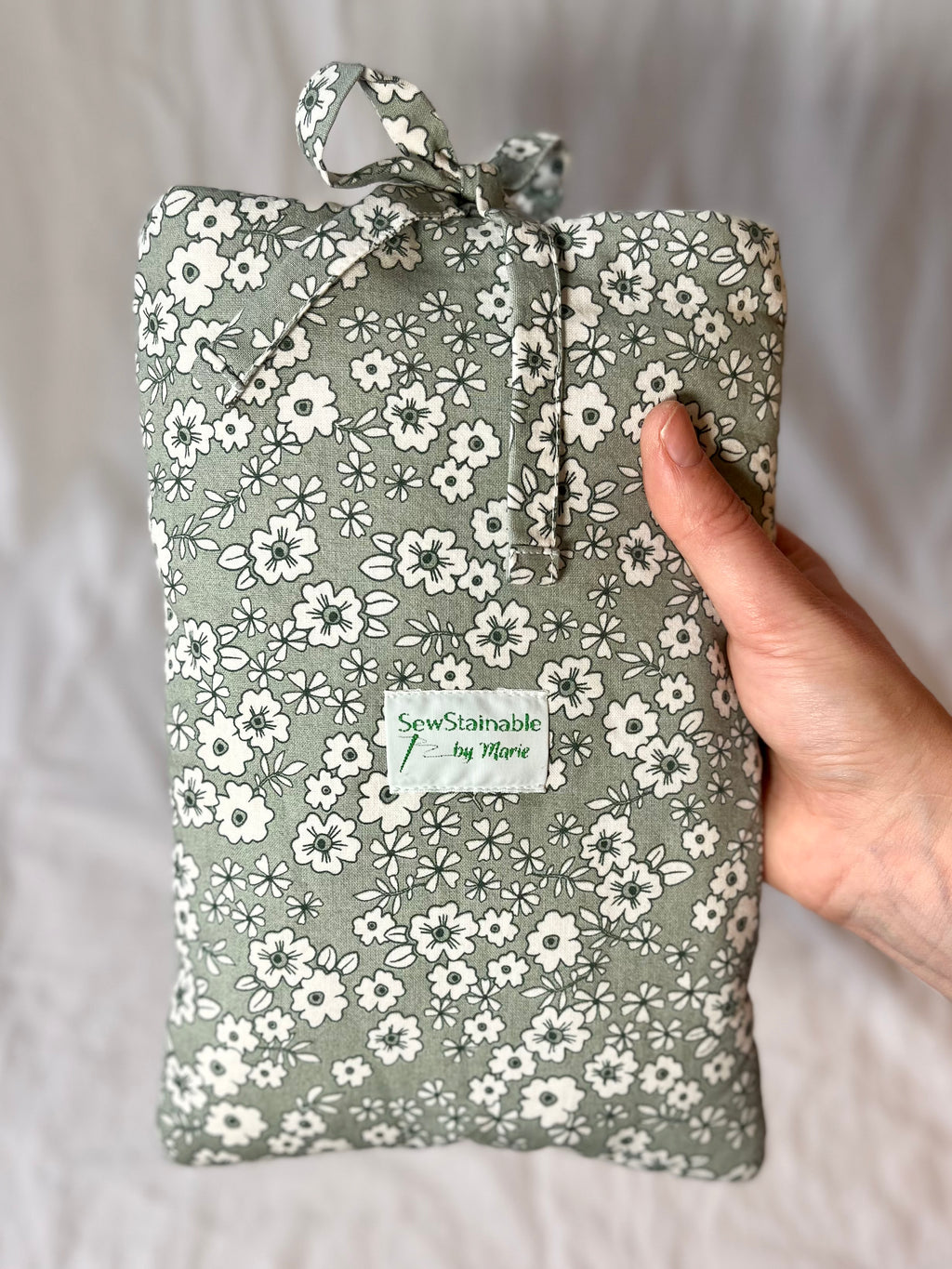 Bokfodral Green Flowery