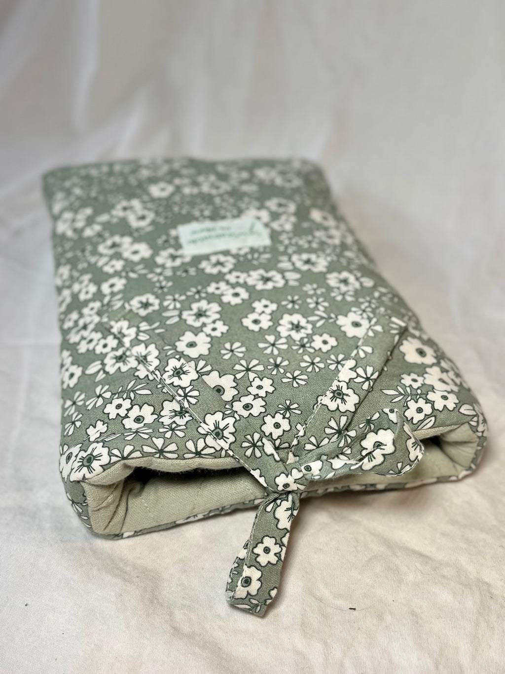 Bokfodral Green Flowery