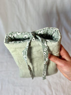 Bokfodral Green Flowery