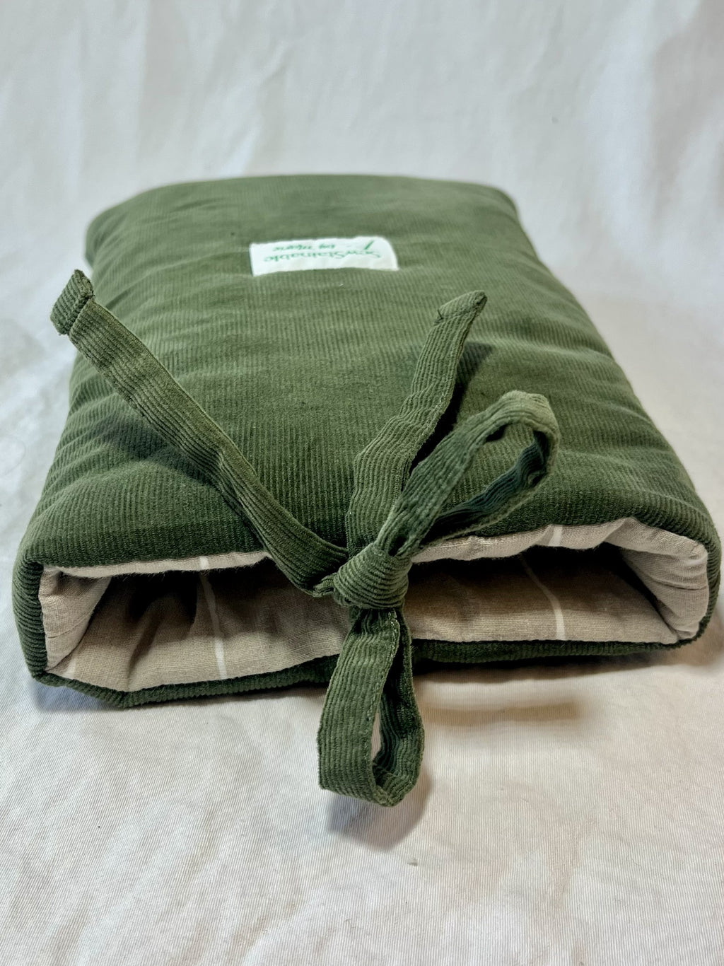 Bokfodral Green Corduroy