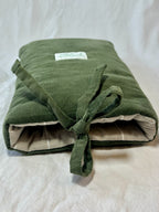 Bokfodral Green Corduroy