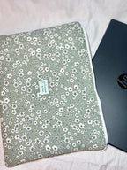 Laptopfodral Green Flowery