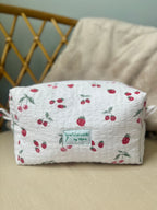 Makeup Bag Yellow Corduroy