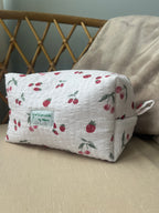 Makeup Bag Yellow Corduroy