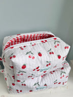Makeup Bag Yellow Corduroy