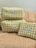 Necessär Green Gingham