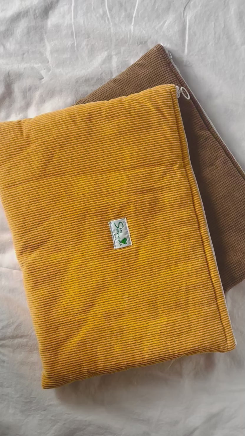 Laptopfodral Yellow Corduroy